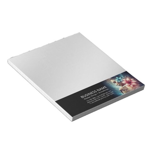 Massagetherapie Healing Hands Energy Spa Wellness Notitieblok (Schuin)