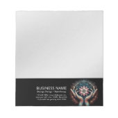 Massagetherapie Healing Hands Energy Spa Wellness Notitieblok (Voorkant)