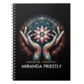 Massagetherapie Healing Hands Energy Spa Wellness Notitieboek (Voorkant)