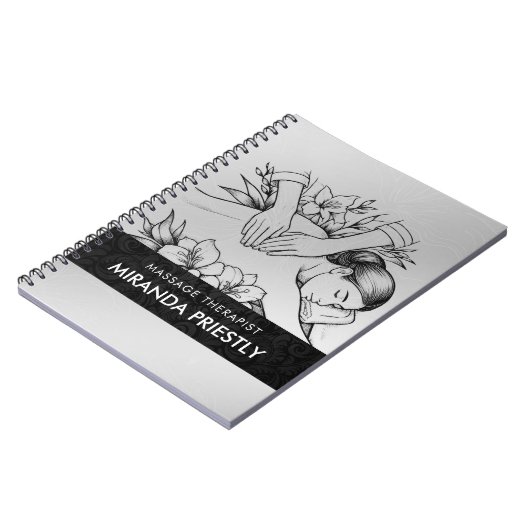 Massagetherapie Healing Hands Energy Spa Wellness Notitieboek (Linkerzijde)