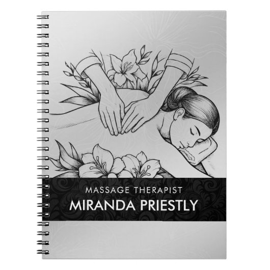 Massagetherapie Healing Hands Energy Spa Wellness Notitieboek (Voorkant)