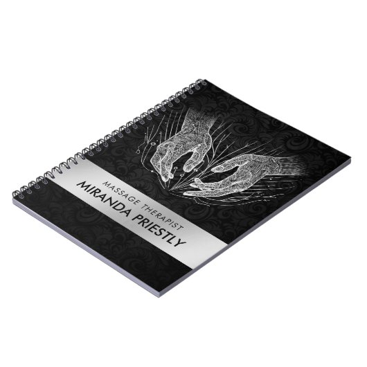 Massagetherapie Healing Hands Energy Spa Wellness Notitieboek (Linkerzijde)