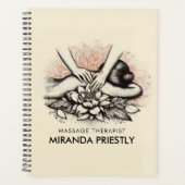 Massagetherapie Healing Hands Energy Spa Wellness Planner (Voorkant)