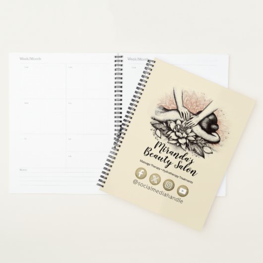 Massagetherapie Healing Hands Energy Spa Wellness Planner (Display)