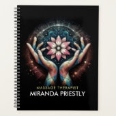 Massagetherapie Healing Hands Energy Spa Wellness Planner (Voorkant)