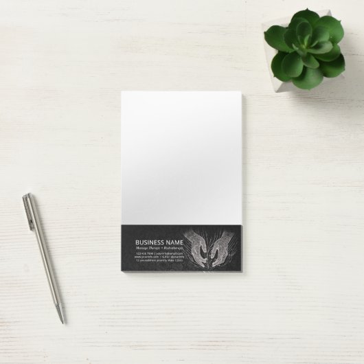 Massagetherapie Healing Hands Energy Spa Wellness Post-it® Notes (Kantoor)
