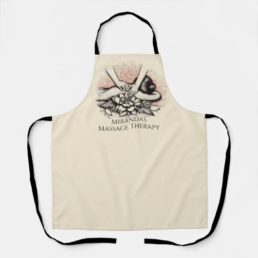 Massagetherapie Healing Hands Energy Spa Wellness Schort (Voorkant)