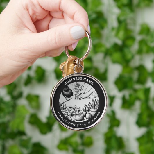 Massagetherapie Healing Hands Energy Spa Wellness Sleutelhanger (Hand)