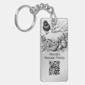 Massagetherapie Healing Hands Energy Spa Wellness Sleutelhanger (Voorkant Links)