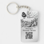 Massagetherapie Healing Hands Energy Spa Wellness Sleutelhanger (Voorkant)