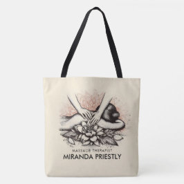 Massagetherapie Healing Hands Energy Spa Wellness Tote Bag