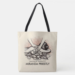 Massagetherapie Healing Hands Energy Spa Wellness Tote Bag