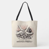 Massagetherapie Healing Hands Energy Spa Wellness Tote Bag (Achterkant)