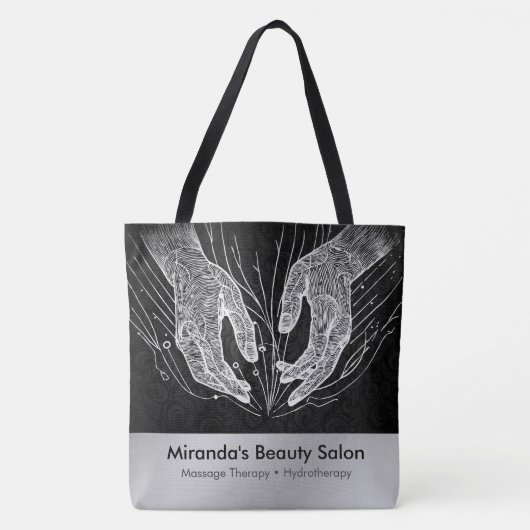 Massagetherapie Healing Hands Energy Spa Wellness Tote Bag (Voorkant)