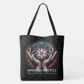 Massagetherapie Healing Hands Energy Spa Wellness Tote Bag (Achterkant)