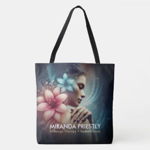 Massagetherapie Healing Hands Energy Spa Wellness Tote Bag