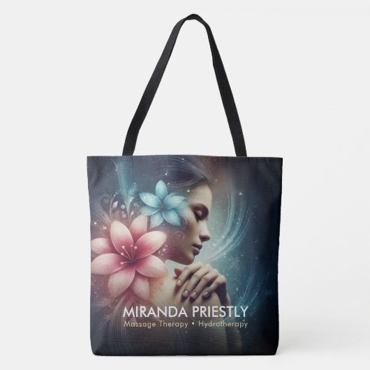 Massagetherapie Healing Hands Energy Spa Wellness Tote Bag (Voorkant)