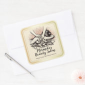 Massagetherapie Healing Hands Energy Spa Wellness Vierkante Sticker (Envelop)