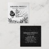 Massagetherapie Healing Hands Energy Spa Wellness Vierkante Visitekaartje (Voorkant / Achterkant)