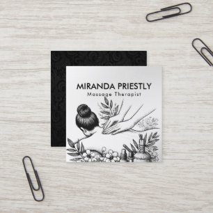 Massagetherapie Healing Hands Energy Spa Wellness Vierkante Visitekaartje