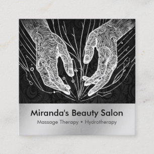 Massagetherapie Healing Hands Energy Spa Wellness Vierkante Visitekaartje
