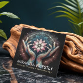 Massagetherapie Healing Hands Energy Spa Wellness Vierkante Visitekaartje