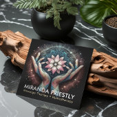 Massagetherapie Healing Hands Energy Spa Wellness Vierkante Visitekaartje