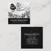 Massagetherapie Healing Hands Energy Spa Wellness Vierkante Visitekaartje (Voorkant / Achterkant)