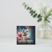 Massagetherapie Healing Hands Energy Spa Wellness Vierkante Visitekaartje (Staand voorkant)