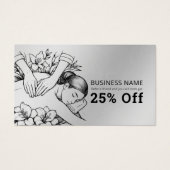 Massagetherapie Healing Hands Energy Spa Wellness Visitekaartje (Voorkant)