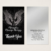 Massagetherapie Healing Hands Energy Spa Wellness Visitekaartje (Voorkant /achterkant)