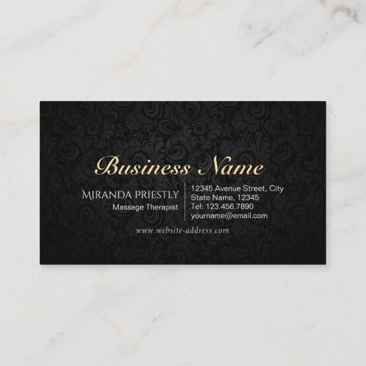 Massagetherapie Healing Hands Energy Spa Wellness Visitekaartje (Achterkant)