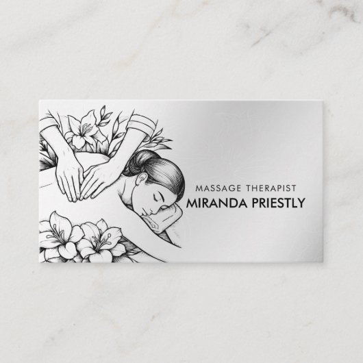 Massagetherapie Healing Hands Energy Spa Wellness Visitekaartje (Voorkant)