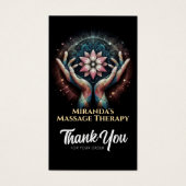 Massagetherapie Healing Hands Energy Spa Wellness Visitekaartje (Voorkant)