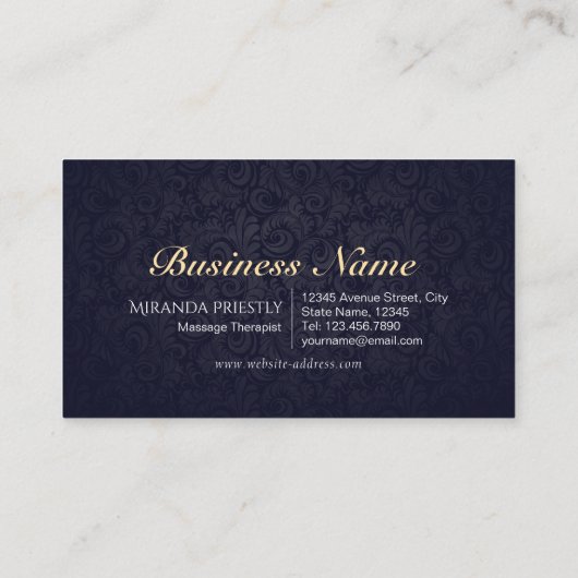 Massagetherapie Healing Hands Energy Spa Wellness Visitekaartje (Achterkant)