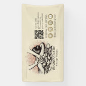 Massagetherapie Helende Handen Energie Spa Welzijn Spandoek (Verticaal)