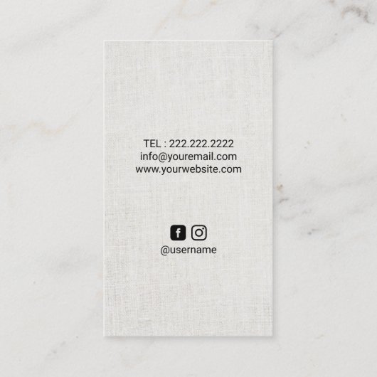 Massagetherapie Heling Handen & Vlinder Spa Visitekaartje (Achterkant)