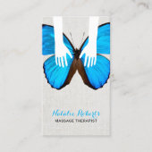Massagetherapie Heling Handen & Vlinder Spa Visitekaartje (Voorkant)