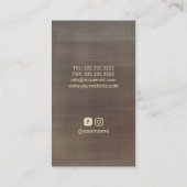 Massagetherapie -  - herstellende handen - goudven visitekaartje (Achterkant)