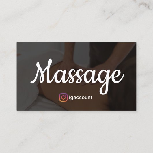 Massagetherapie Holistische Wellness Therapeuten Visitekaartje (Achterkant)