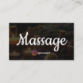 Massagetherapie Holistische Wellness Therapeuten Visitekaartje (Achterkant)