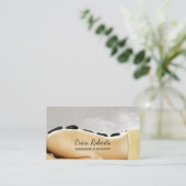 Massagetherapie Hot Stone Beauty Spa Salon Visitekaartje (Staand voorkant)