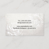 Massagetherapie Hot Stone Bodywork  Floral Visitekaartje (Achterkant)