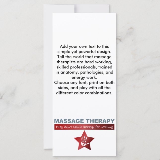 Massagetherapie in Ruby Red (Voorkant)