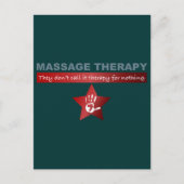 Massagetherapie in Ruby Red Briefkaart (Voorkant)