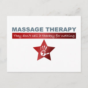 Massagetherapie in Ruby Red Briefkaart