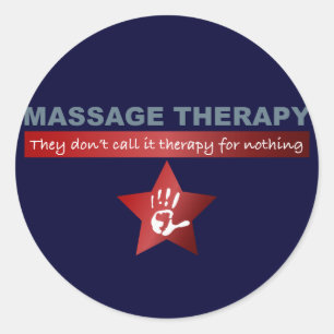 Massagetherapie in Ruby Red Ronde Sticker