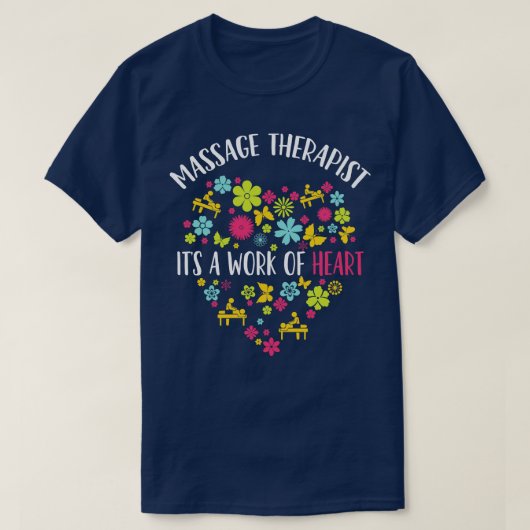 Massagetherapie is een kunstwerk. t-shirt (Design voorkant)