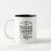 Massagetherapie is koffie tweekleurige koffiemok (Links)