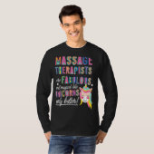 Massagetherapie is net als Unicorns Funny Unicorn T-shirt (Voorkant volledig)